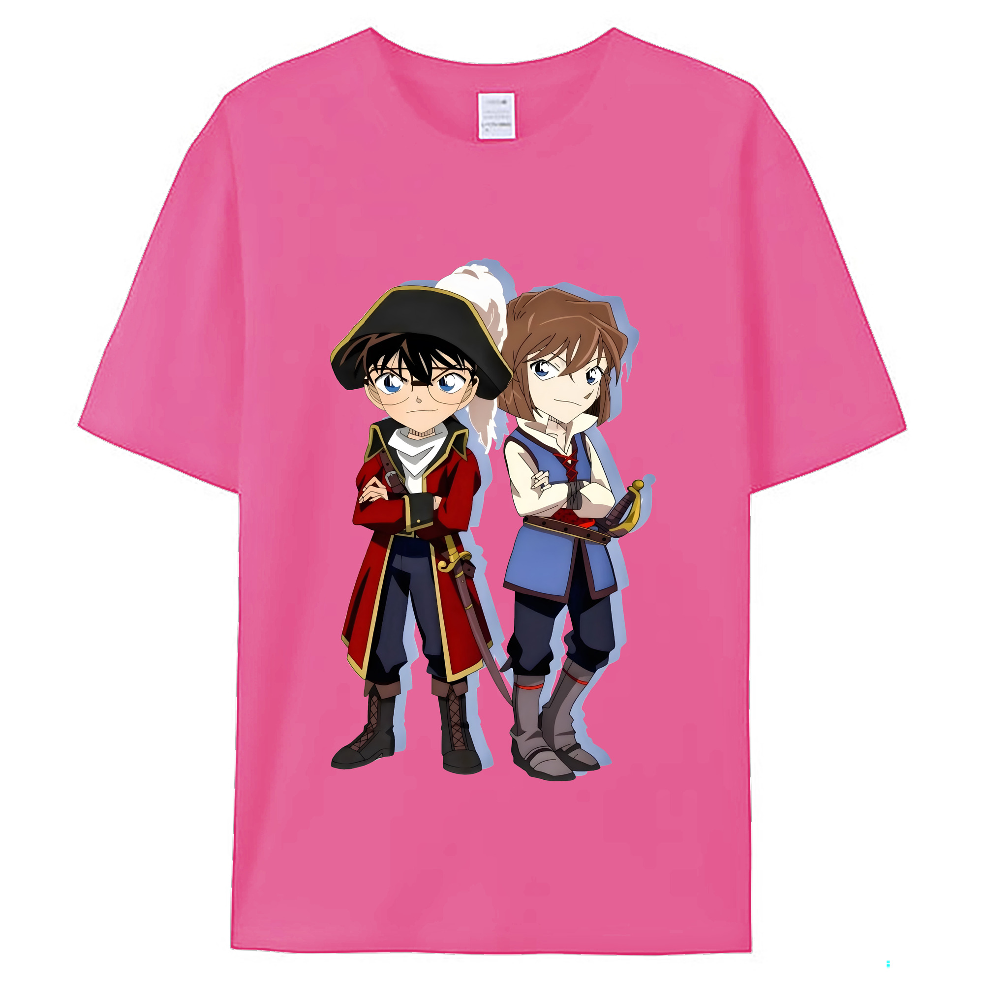 （画像用） 名探偵コナン 灰原 哀 はいばら あい Detective Conan Anita Hailey、Vi Graythorn Haibara Ai レディースカジュアルプリントTシャツ（綿100％）